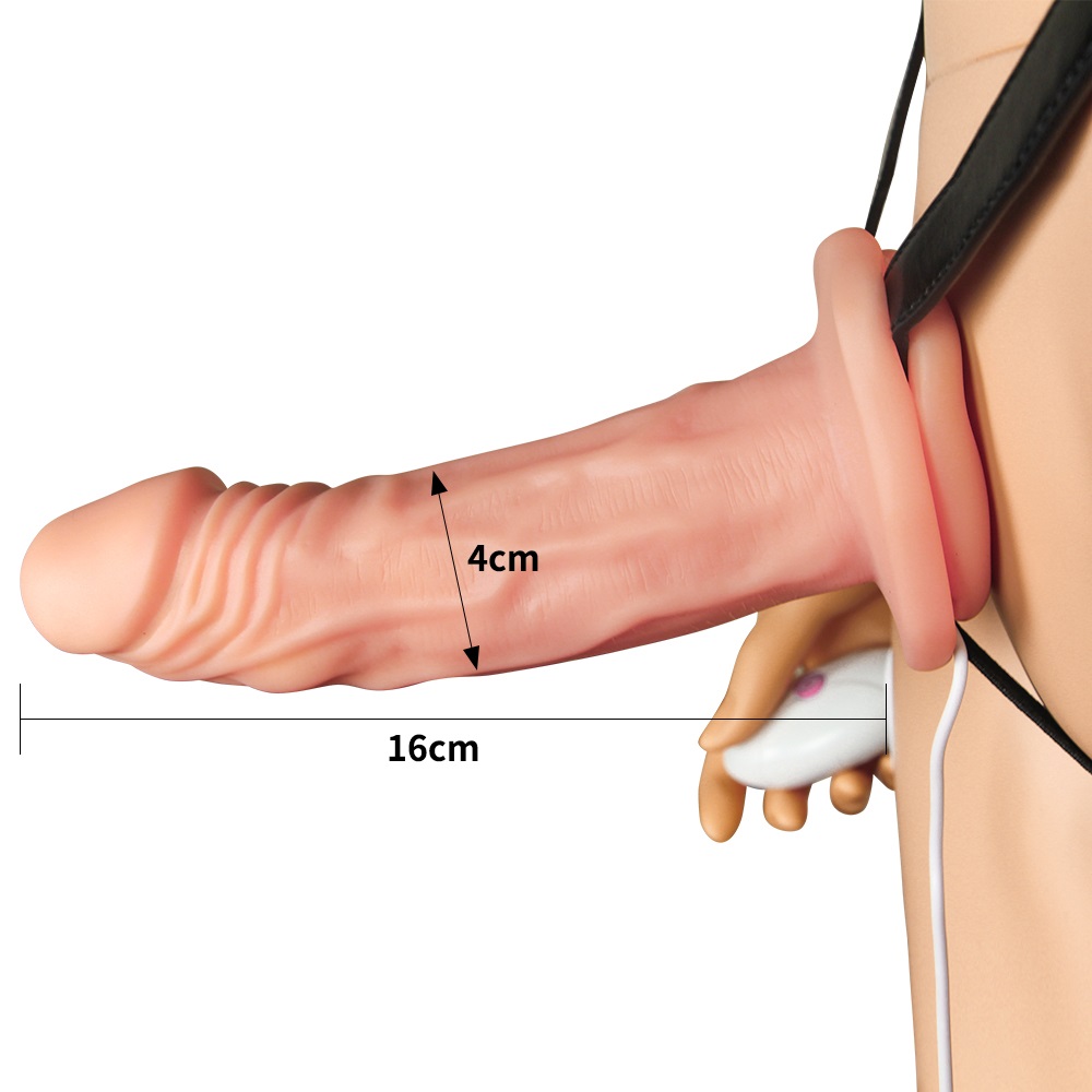 Lovetoy Đeo Đai Yang Vật Rung Da Nude 19cm Thật