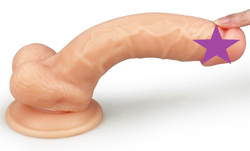Fake Penis Lovetoy Mềm 20cm TPE Thực Tế Nóng Bỏng