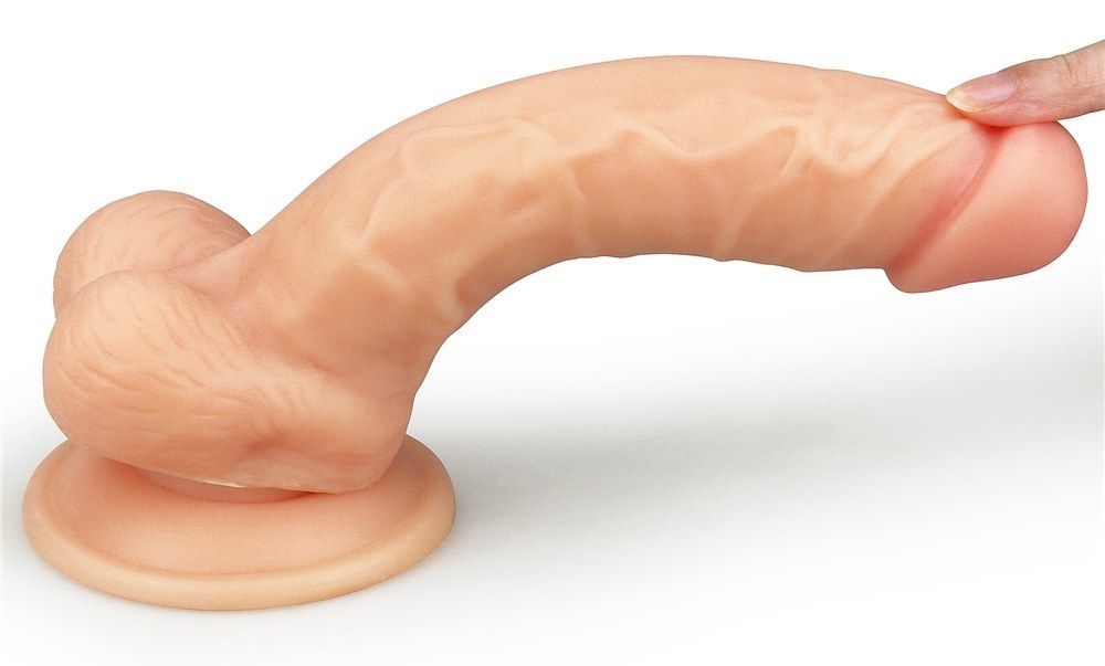 Lovetoy 8 Inch Fake Penis Mềm 20cm TPE Thực Tế