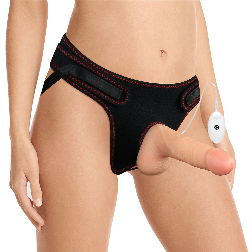 Lovetoy Dương Vật Giả Đeo Thắt Lưng Rung Siêu Thực 18cm