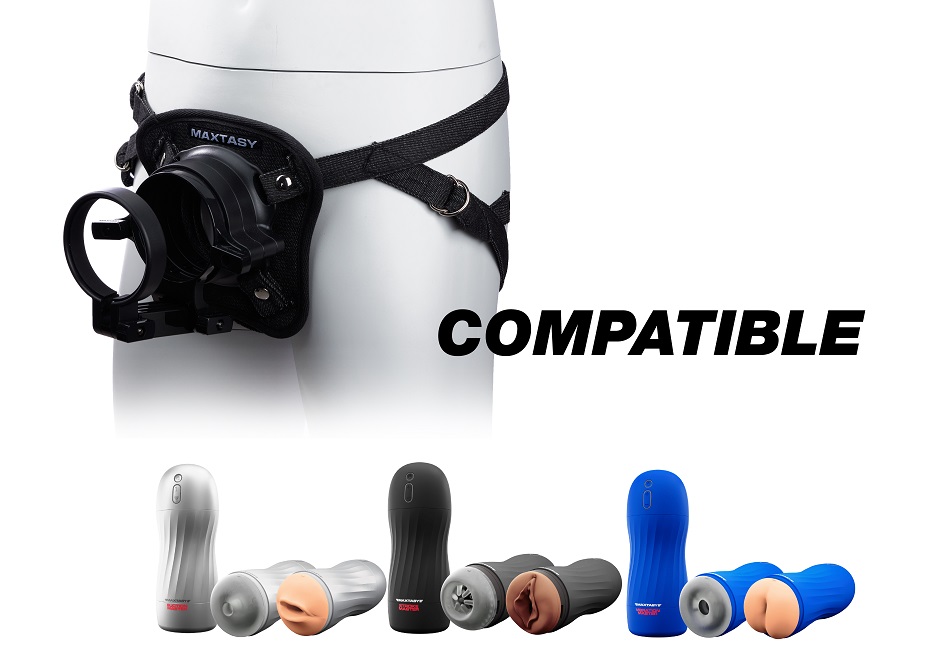 Maxtasy Dây Đeo Masturbator Đen Wearable Nam Cao Cấp