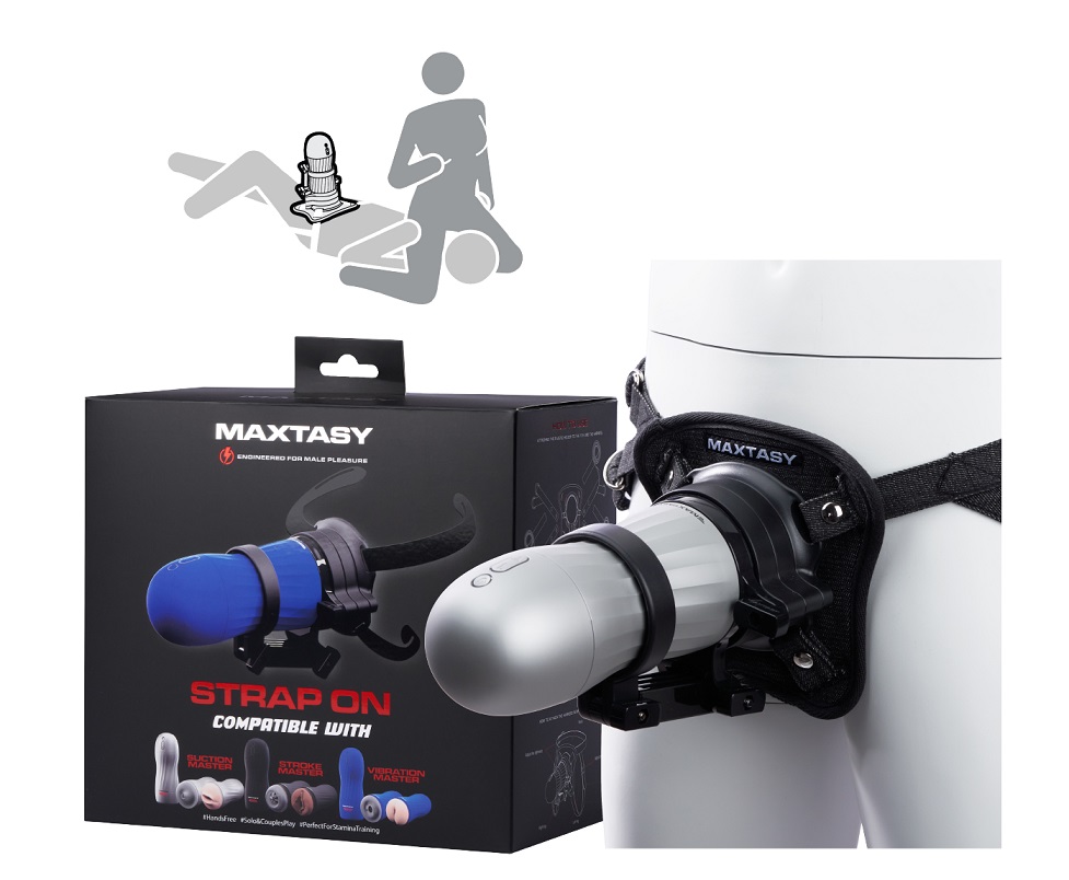 Maxtasy Dây Đeo Masturbator Đen Wearable Nam Cao Cấp