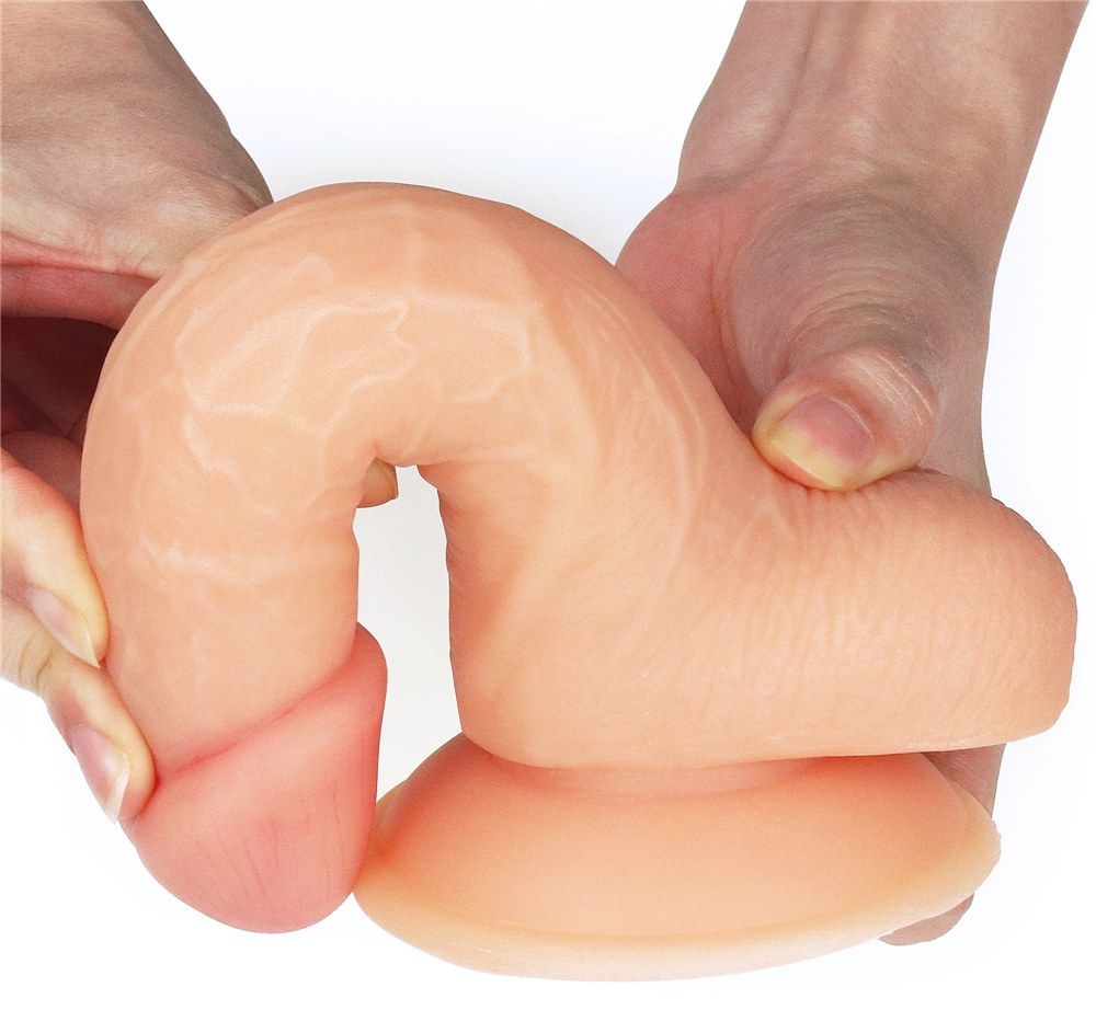 Dương Vật Giả Lovetoy 18cm 7 Cực Mềm Thịt Màu