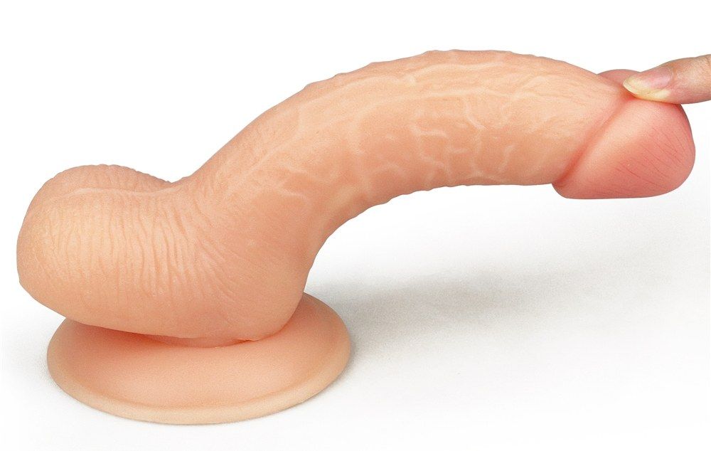 Dương Vật Giả Lovetoy 18cm 7 Cực Mềm Thịt Màu