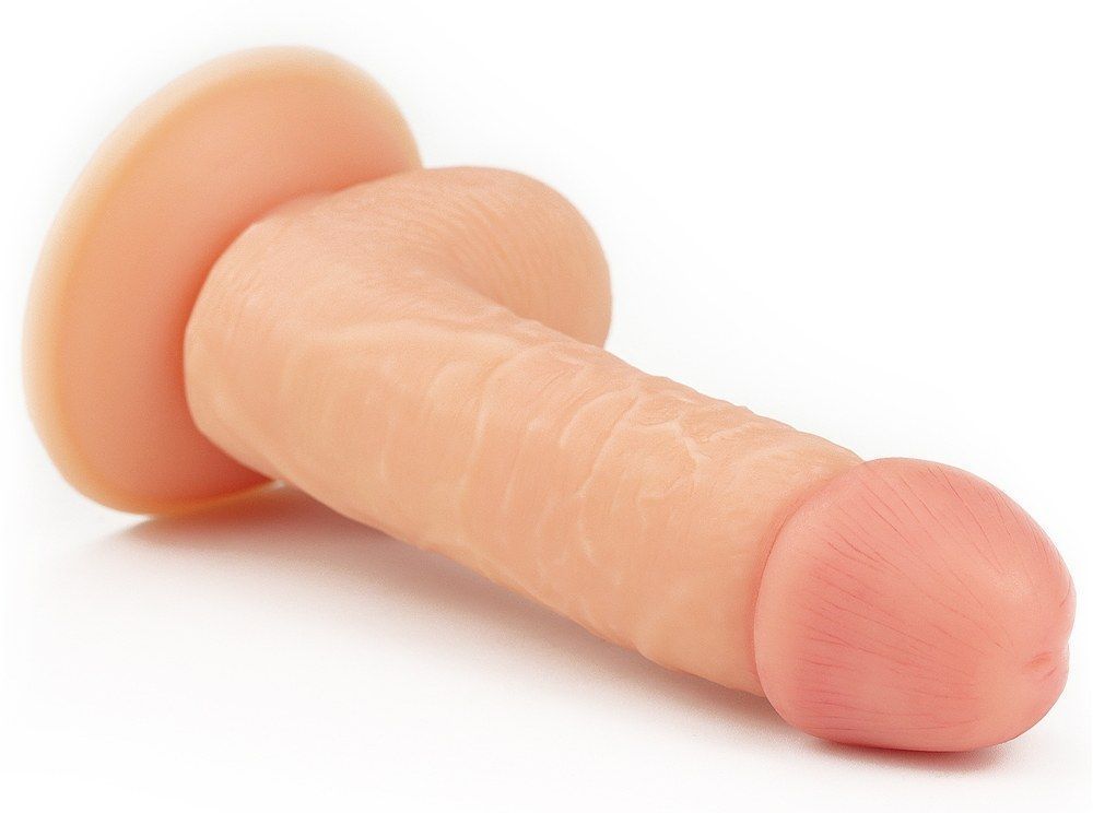 Dương Vật Giả Lovetoy 18cm 7 Cực Mềm Thịt Màu