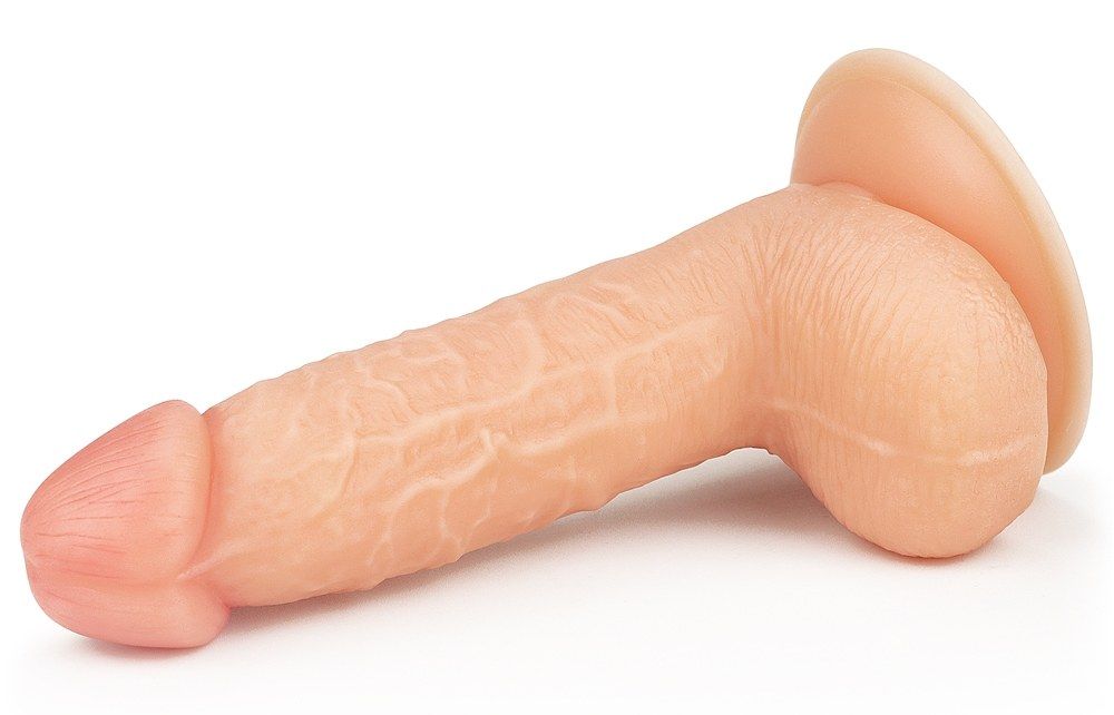 Lovetoy 7 cực mềm dương vật 18cm thịt màu