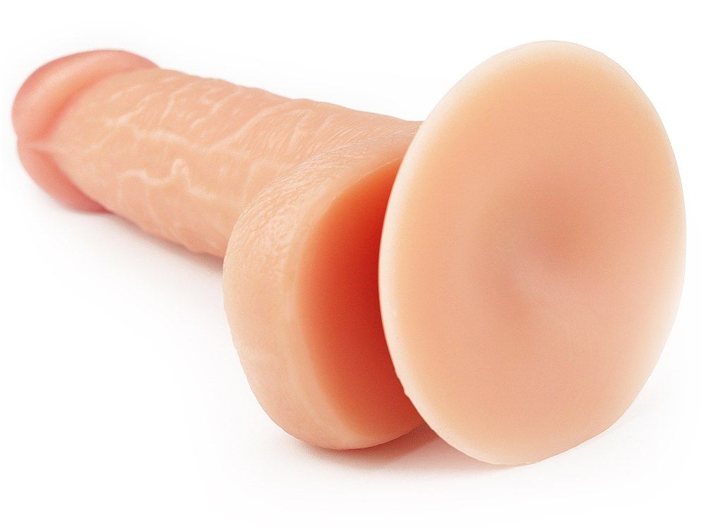 Lovetoy 7 cực mềm dương vật 18cm thịt màu