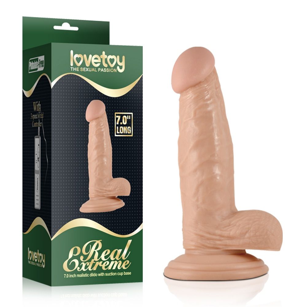Lovetoy 7 Dương Vật Giả Thực Tế 17.5cm Siêu Mềm Mịn
