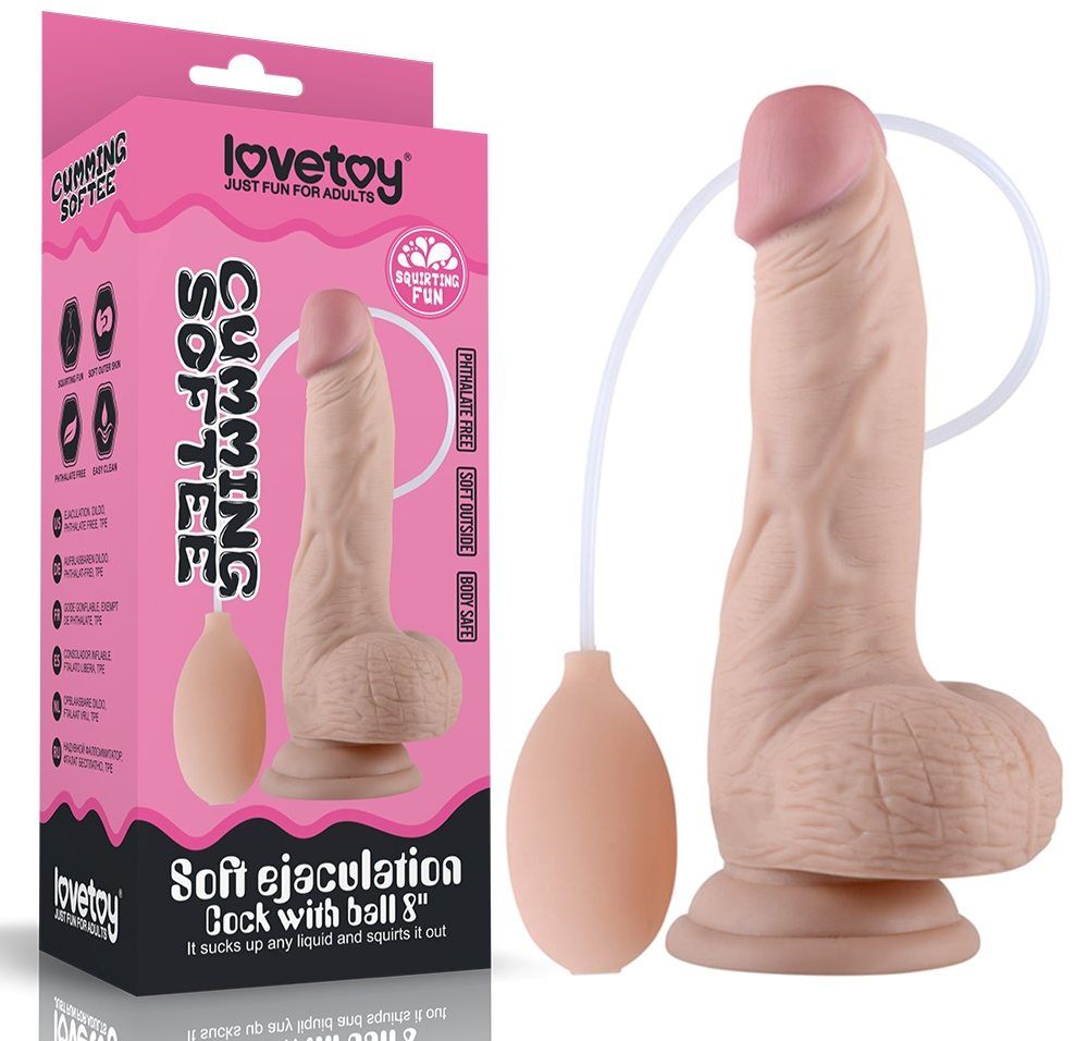 Lovetoy Fake Dương 20cm Bắn Tinh Mịn Thỏa Đam Mê