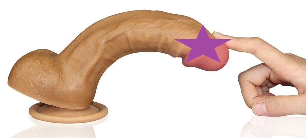 Yang具 Lovetoy 20.5cm 3.9cm Silicone Thực Tế Siêu Hài Lòng