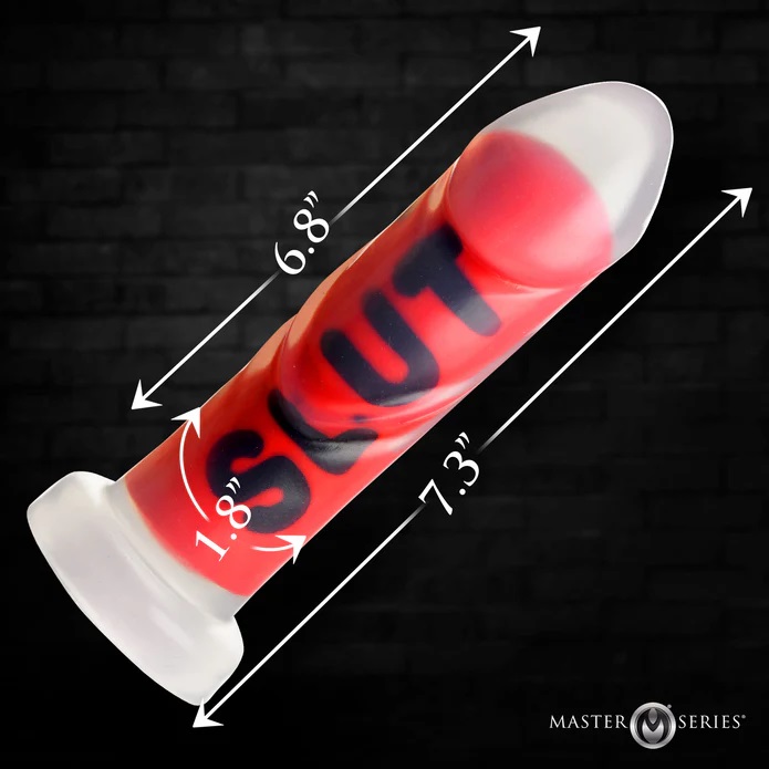 Master Series Dildo Slut Đỏ 4.6cm Lớn Mạnh