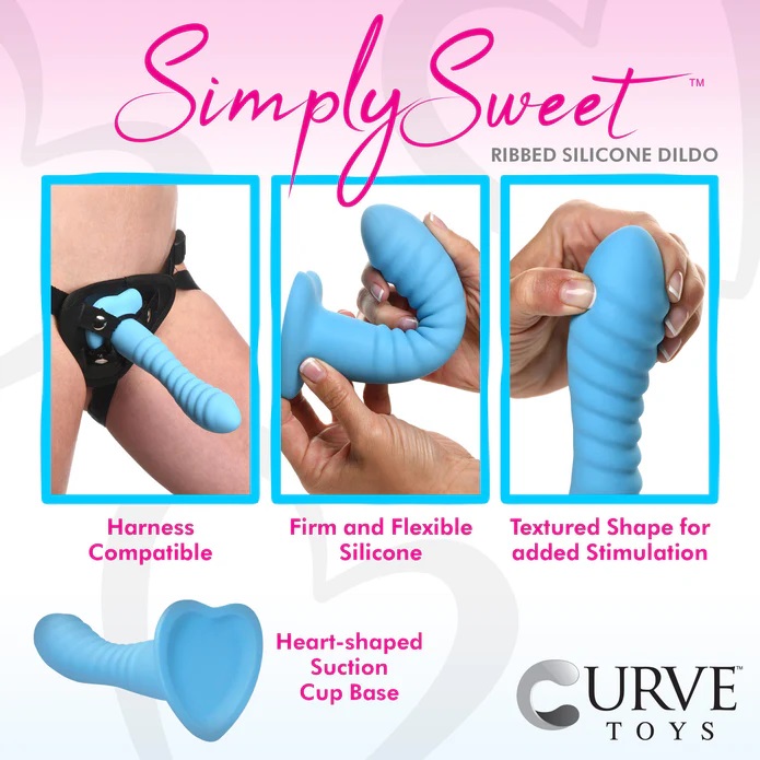Simply Sweet Dildo Cong Xanh 17.8cm Mềm Sướng