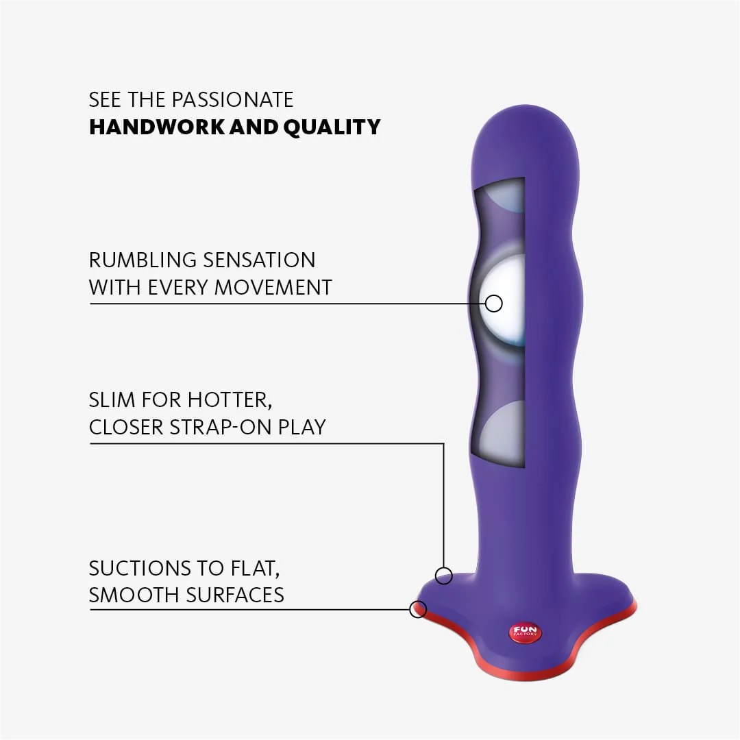 Fun Factory Bouncer Xoay Rung Xanh 18.5cm