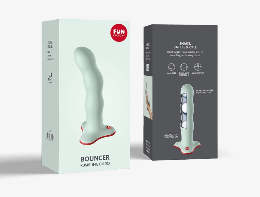 Fun Factory Bouncer Xoay Rung Xanh 18.5cm