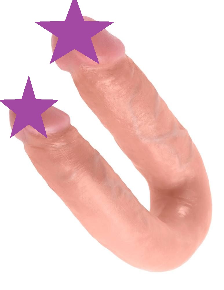 Dương vật đôi King Cock uốn 35cm thực đã