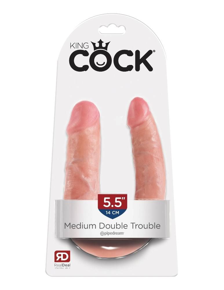 Dương vật đôi King Cock uốn 35cm thực đã