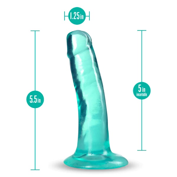 Dildo B Yours 14cm Xanh Trong Gợi Tình Hấp Dẫn