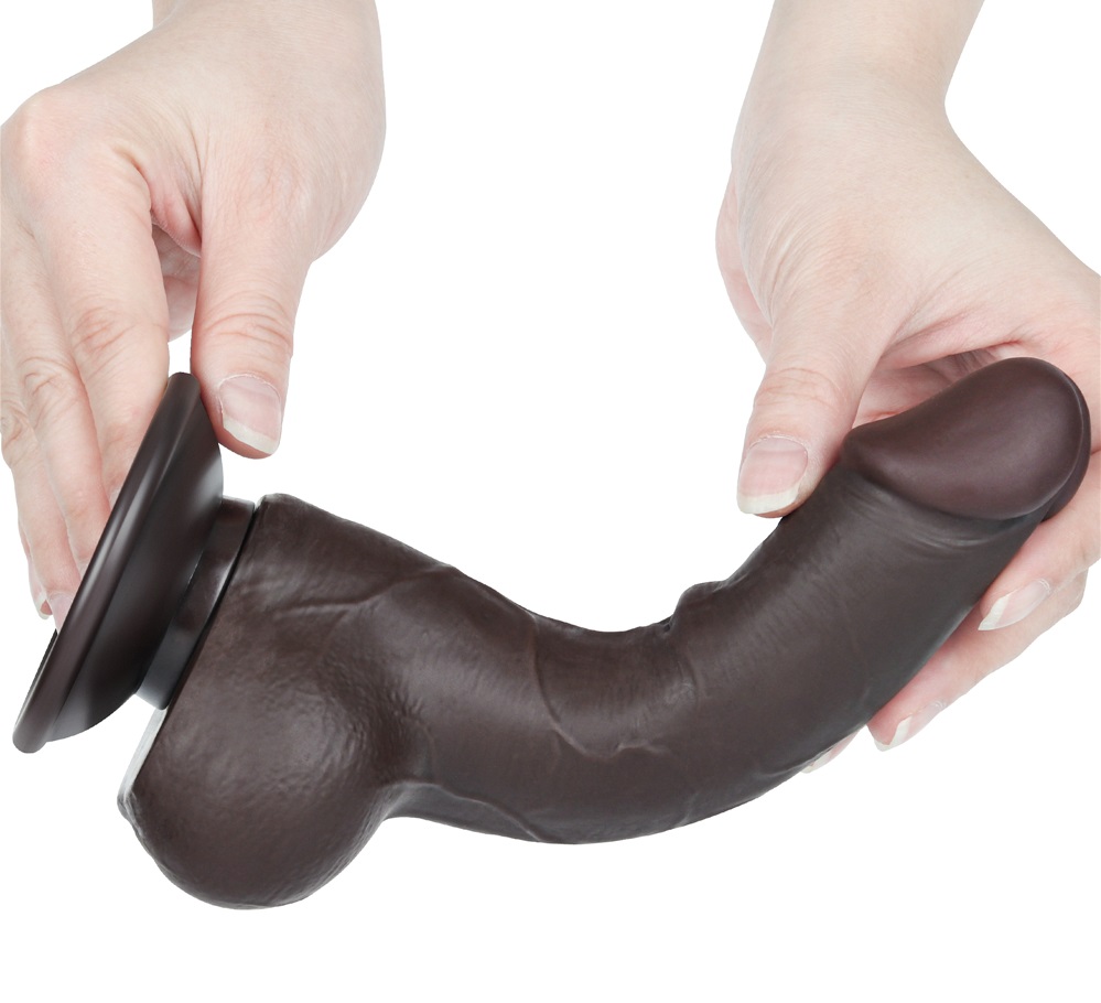 Lovetoy dương vật giả 13.2cm nâu da thật sướng