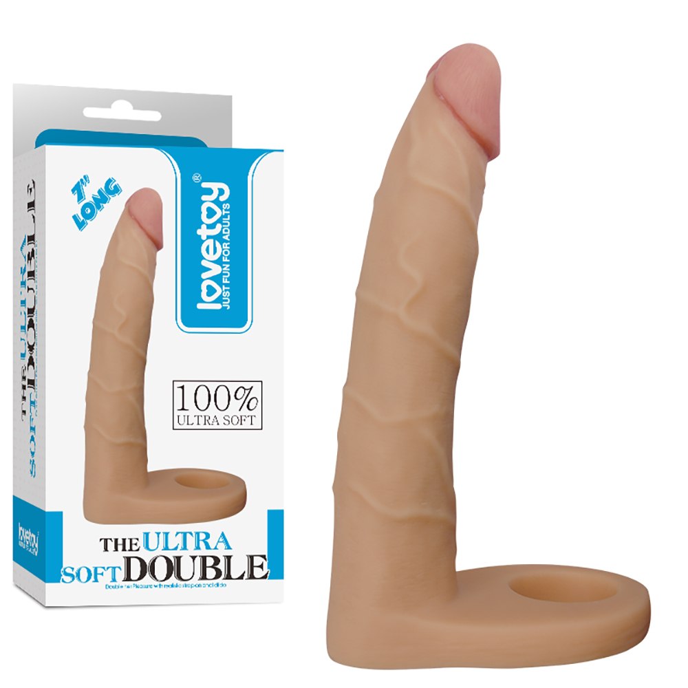 Lovetoy Double Dildo 17cm Mềm Chia Sẻ Khoái Lạc Đôi