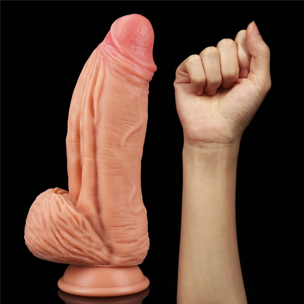 Lovetoy 10 Inch Dildo Double Layer Khổng Lồ Siêu Mạnh Cao Cấp