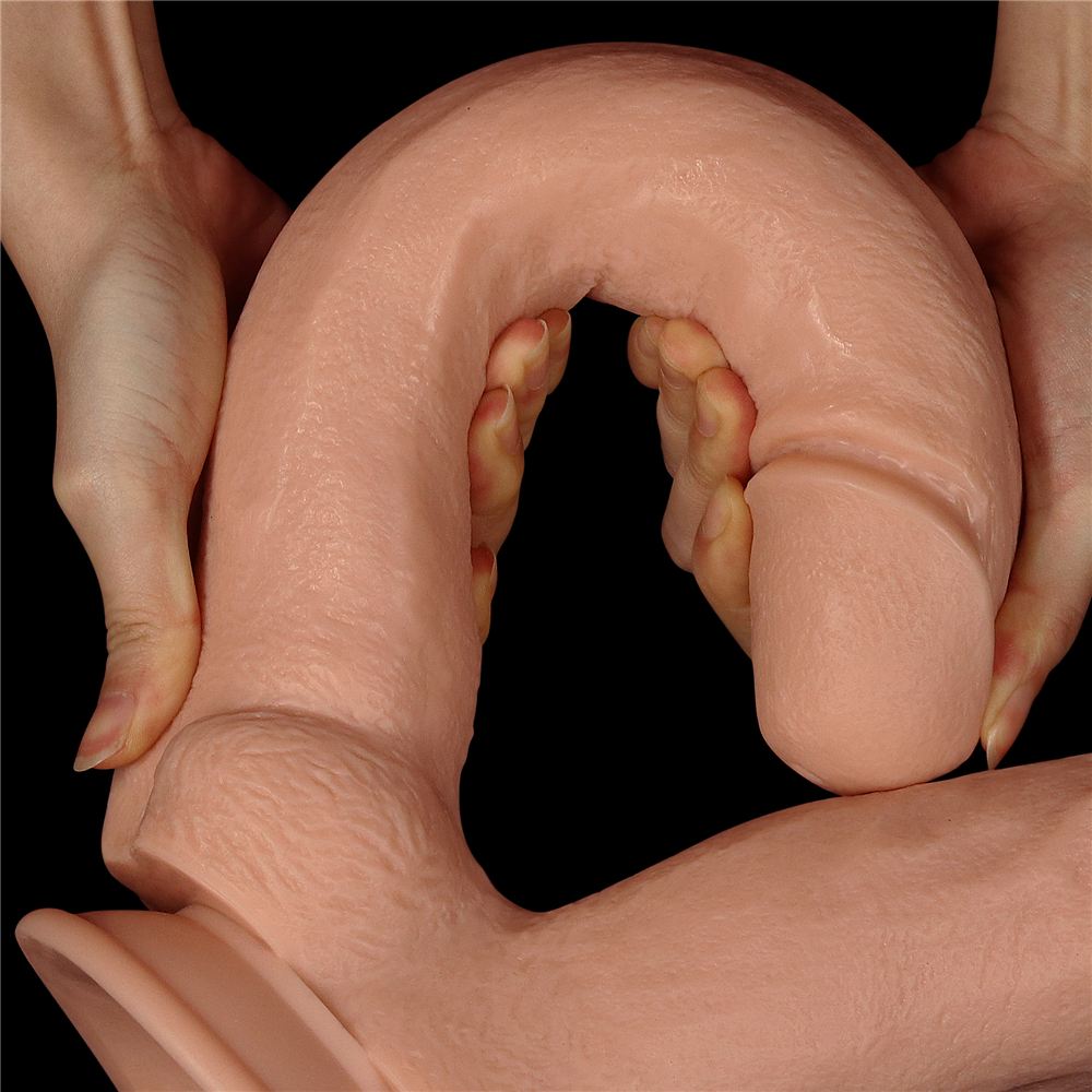 Đầu Đôi Khổng Lồ 12" PVC Lovetoy Mạnh Mẽ Kích Thích Lớn