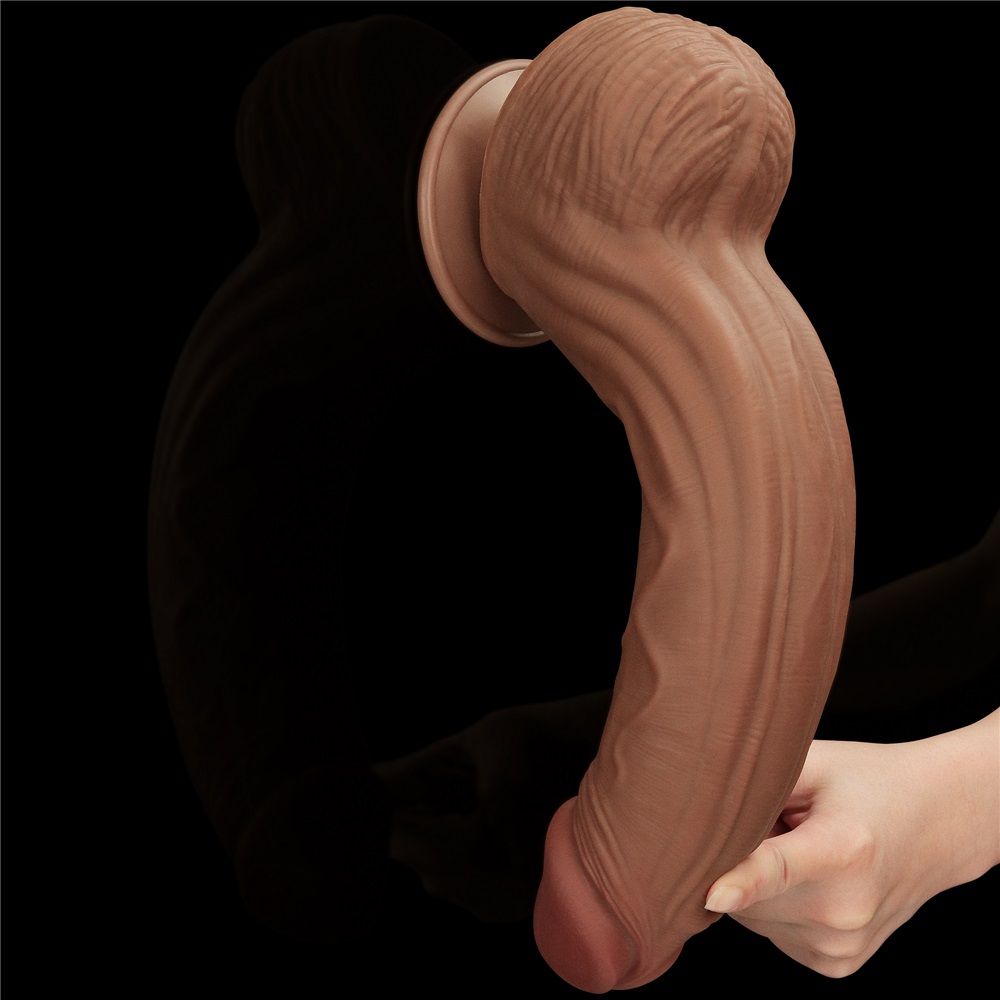 Lovetoy Dildo Skin 12 Nâu 31cm Siêu Thật Gậy Lớn