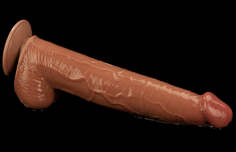 Sliding Dildo Lovetoy 13.5 Nâu Trượt Da Thực Cao Cấp Hút Hồn