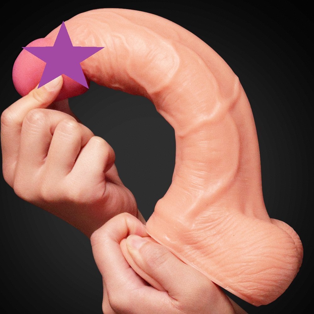 Lovetoy 10cm Đôi Lớp Da Thịt Mềm Siêu Thật Khoái Lạc Chân Thực