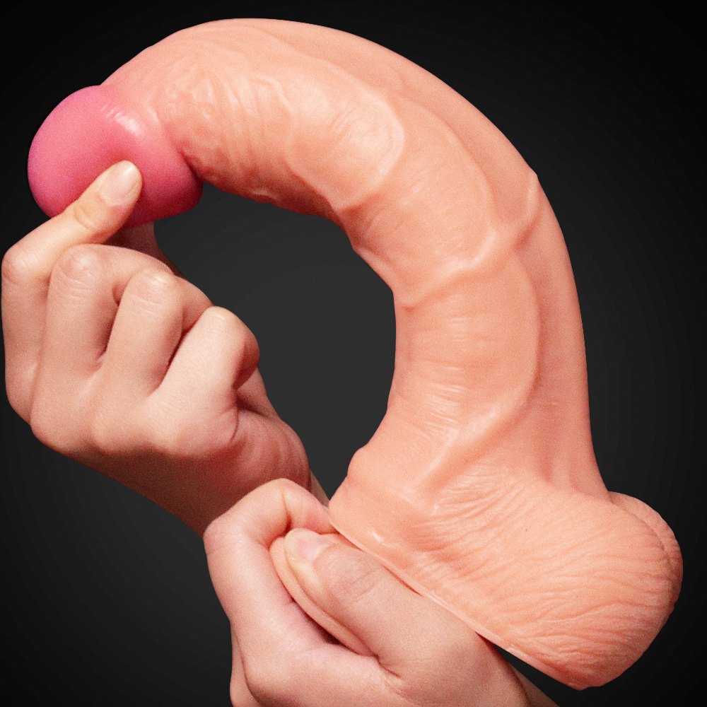 Lovetoy 10cm Đôi Lớp Da Thịt Mềm Siêu Thật Khoái Lạc Chân Thực