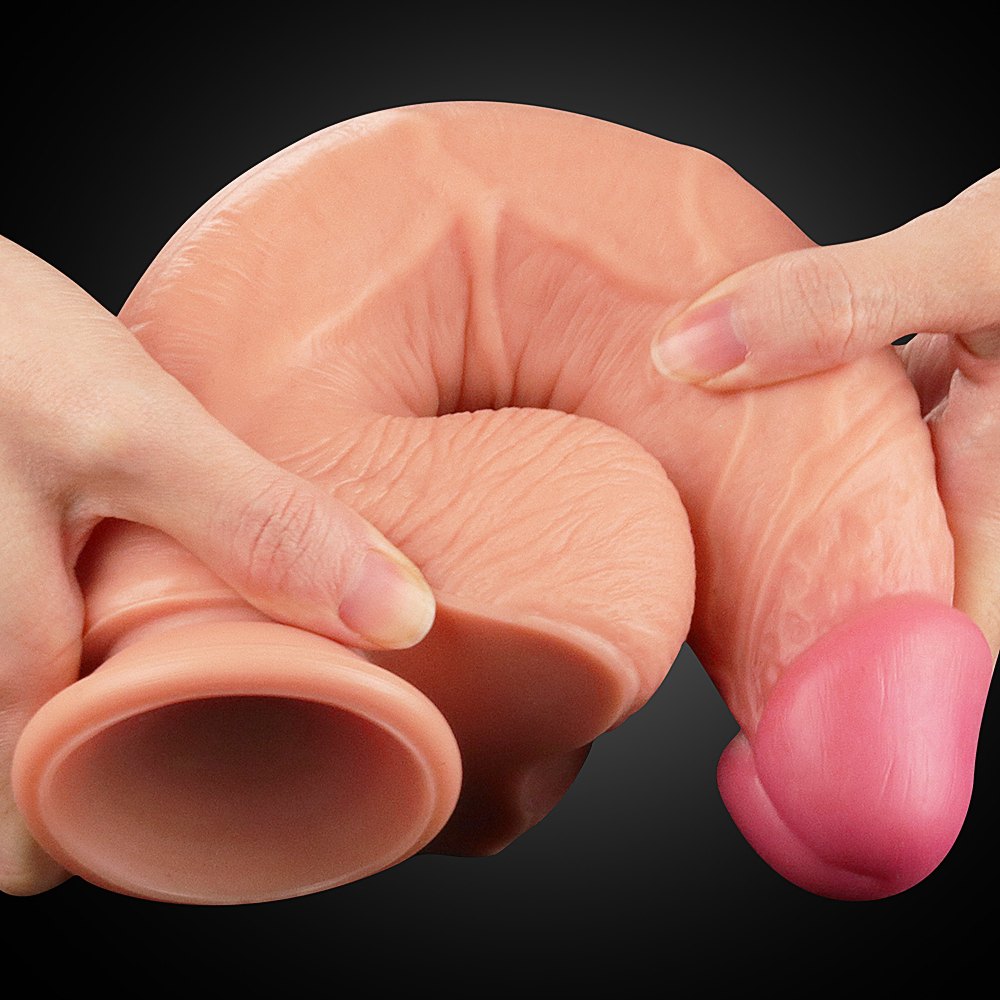 Lovetoy 10cm Đôi Lớp Da Thịt Mềm Siêu Thật Khoái Lạc Chân Thực