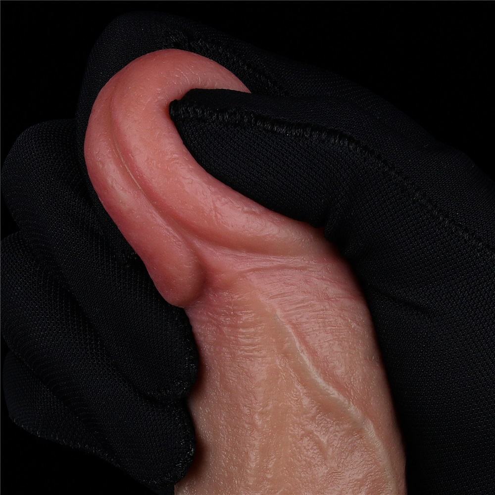 Lovetoy Double Layer Dildo Nâu 18cm Thực Tế Mãnh Liệt