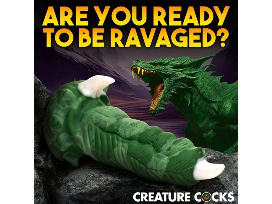 Large Dragon Claw Dildo Silicone 9.5in Quái Thú