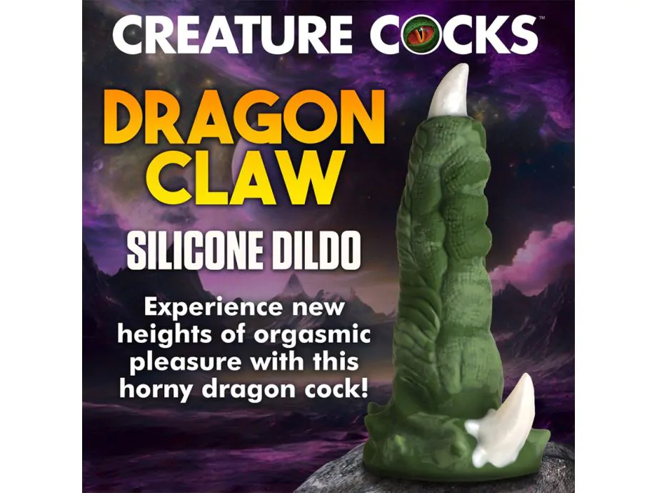 Large Dragon Claw Dildo Silicone 9.5in Quái Thú