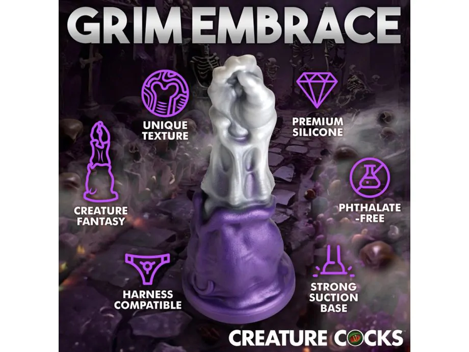 Dildo Grim Reaper 23cm Silicon To Lớn Hút Hồn Huyền Bí