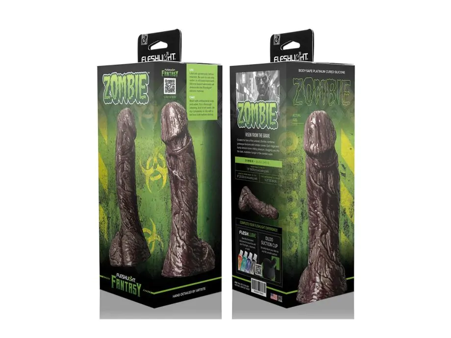 Fleshlight Zombie Dildo 7.5" Silicon Chắc Kinh Dị Hút