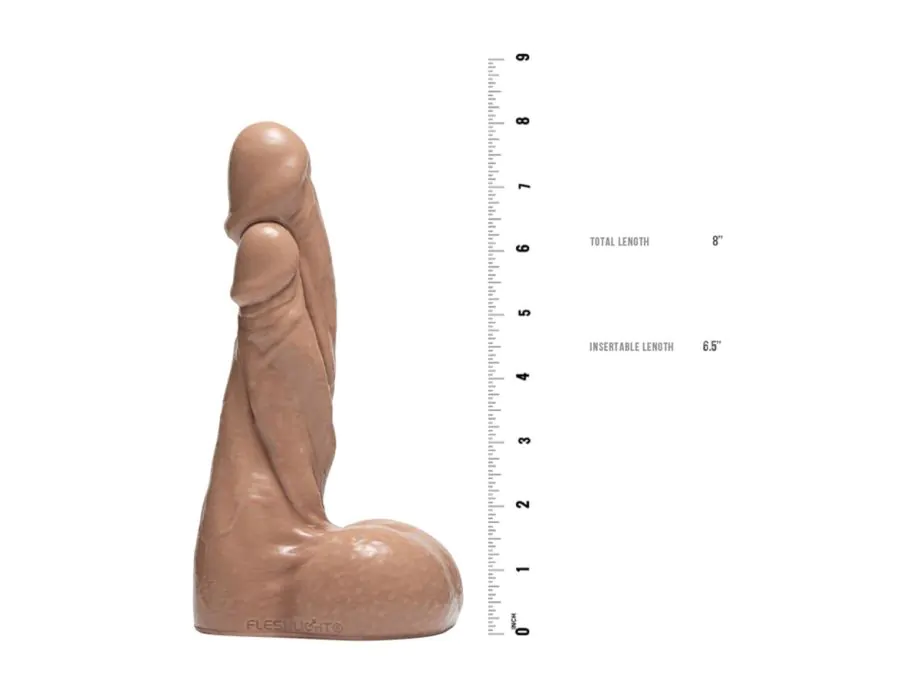 Fleshlight Twisted Dildo 8" Silicone Thực Tế Hút Mạnh Độc Đáo