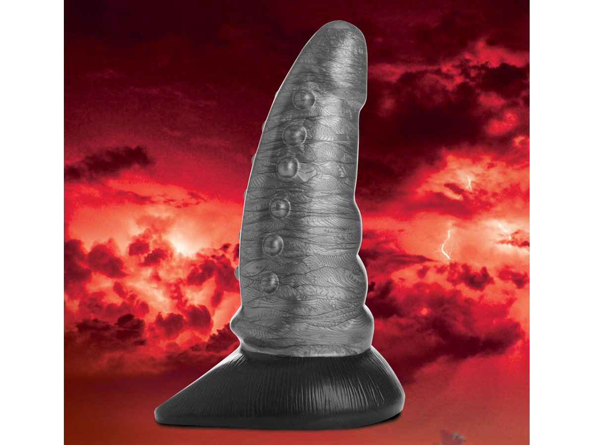 Dildo Siêu Thực Beastly Tapered Bumpy Siêu Mịn 