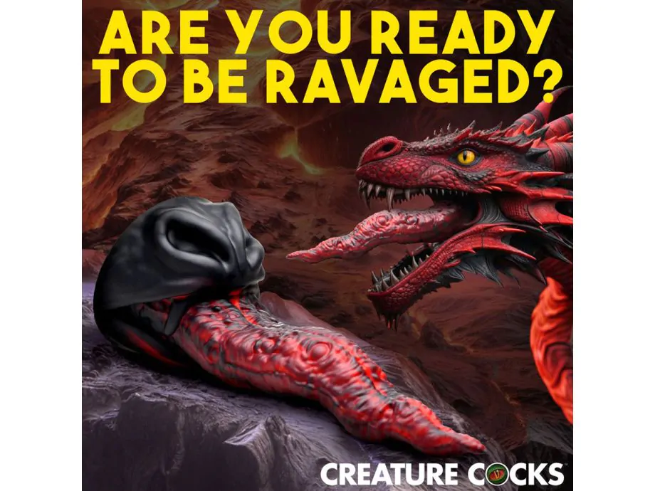 Dragon Tongue Creature Cocks Dildo 9.6" Fantasy Kích Thích