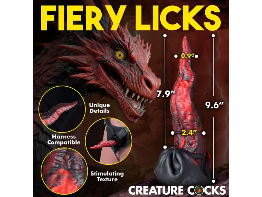 Dragon Tongue Creature Cocks Dildo 9.6" Fantasy Kích Thích