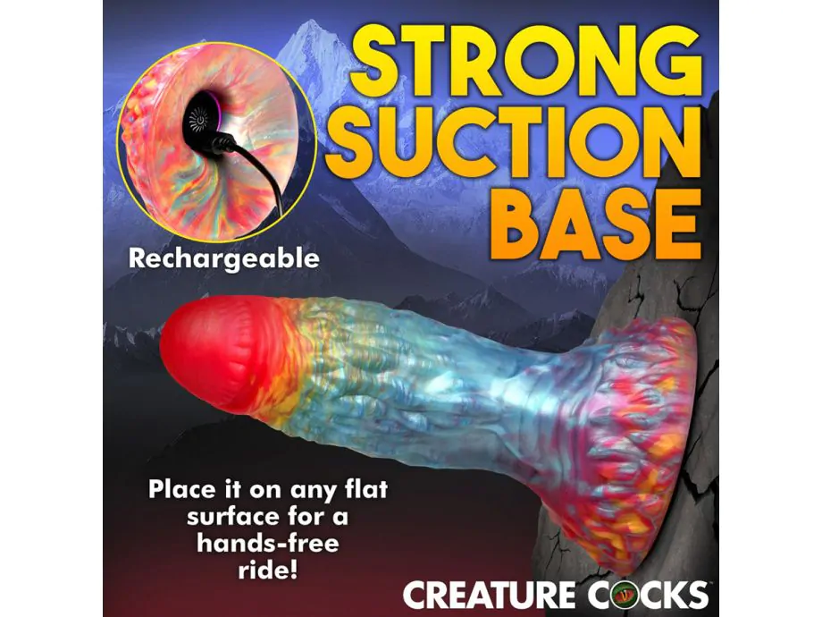 Rainbow Phoenix Vibrating Dildo Remote Silicone Sắc Màu