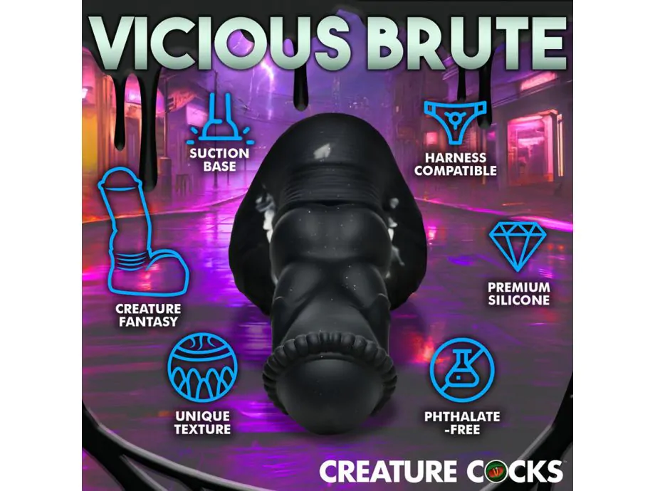 Dildo quái Venom 20cm dày silicone hoang dã