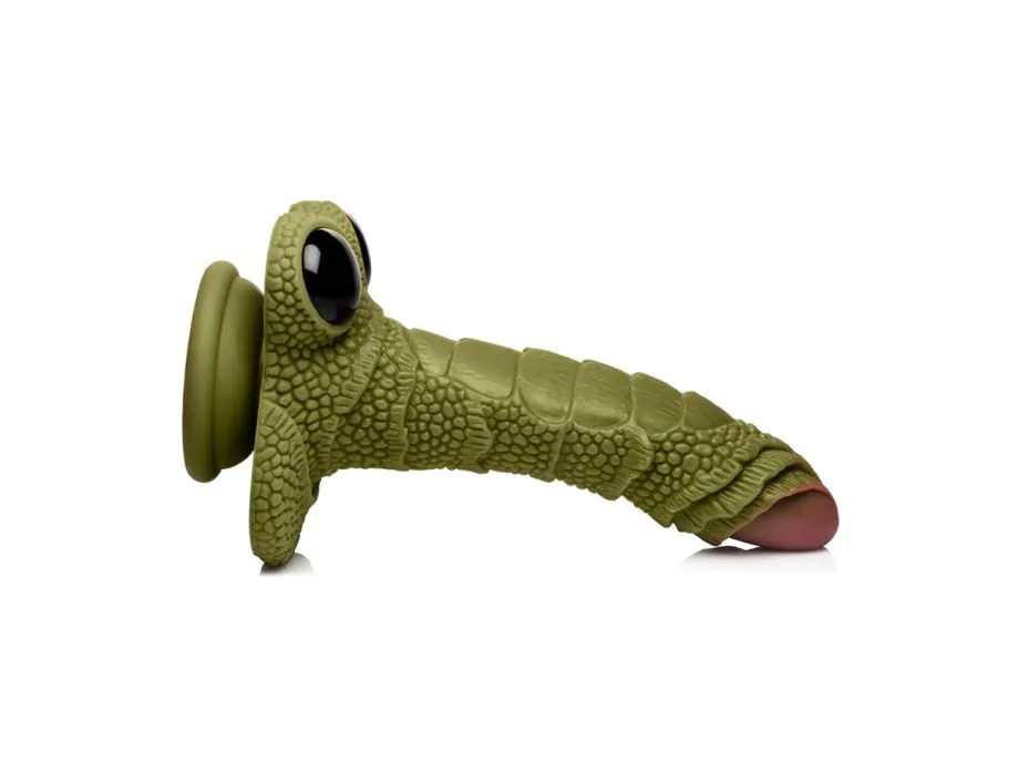Dildo Swamp Monster xanh vảy 9.4" silicone hoang dã