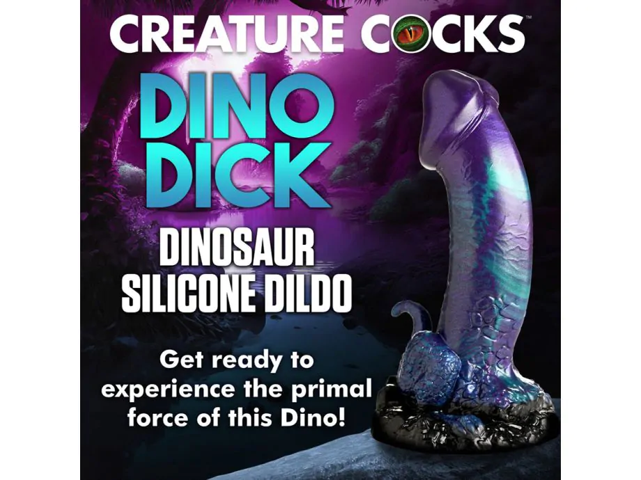 Dino-Dick Dildo Silicone 18cm Quái Vật Fantasy Khủng