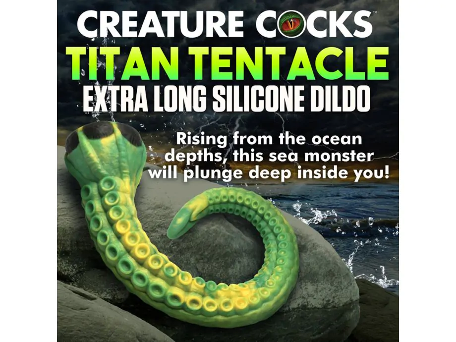 Tentacle Dildo Titan 22.5 Inch Siêu Dài Fantasy Sâu Thẳm