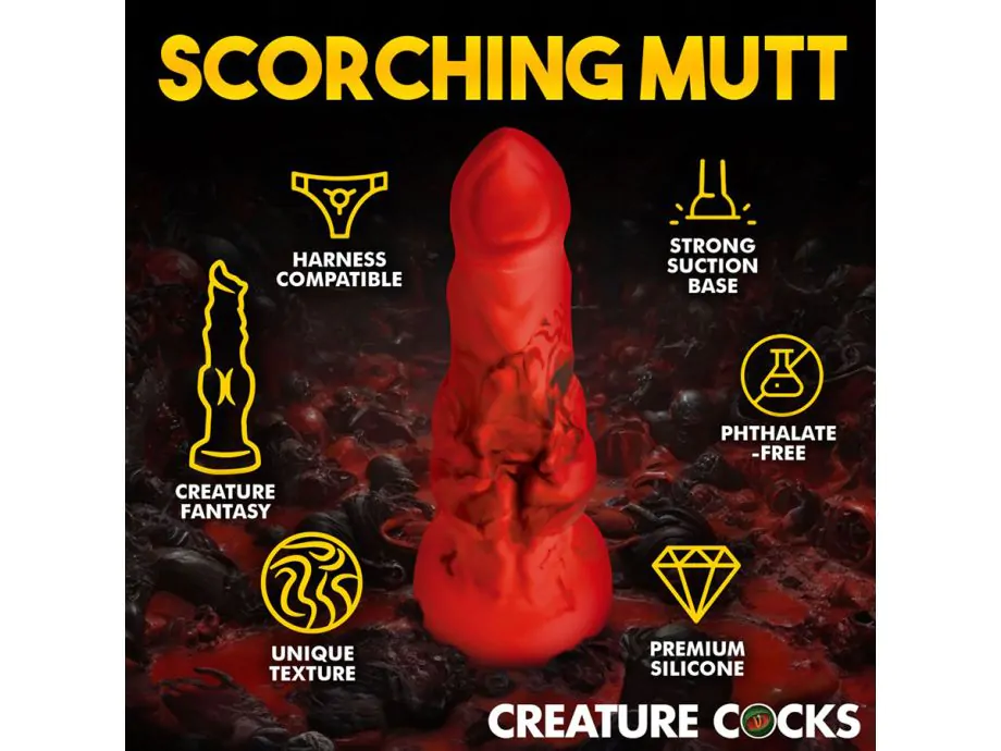 Dildo Fire Hound Trung Mềm Mại Thú Vị Khám Phá