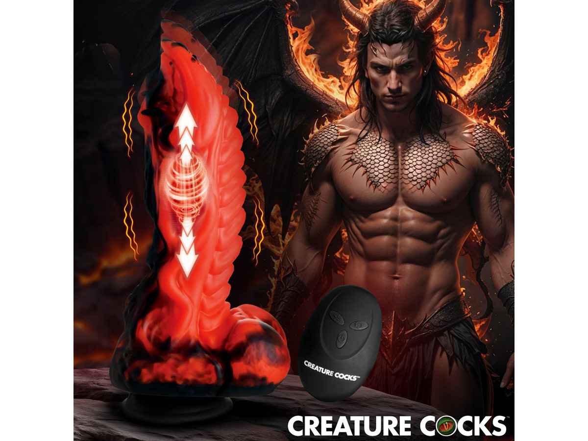 Creature Cocks Dragon Thrust Dildo Rung Đẩy 9.5 Inch