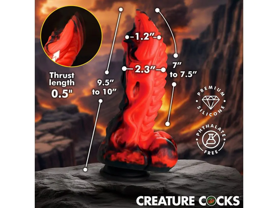 Creature Cocks Dragon Thrust Dildo Rung Đẩy 9.5 Inch