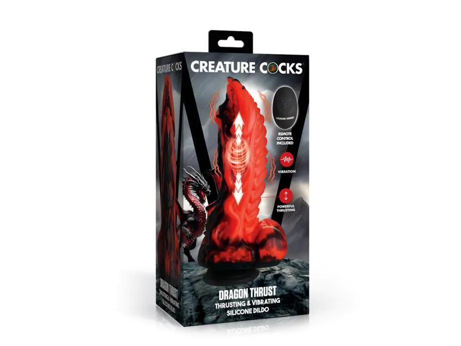 Creature Cocks Dragon Thrust Dildo Rung Đẩy 9.5 Inch