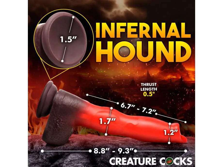 Ramming Hound Dildo Thrust 9.3" Dao Động Fantasy