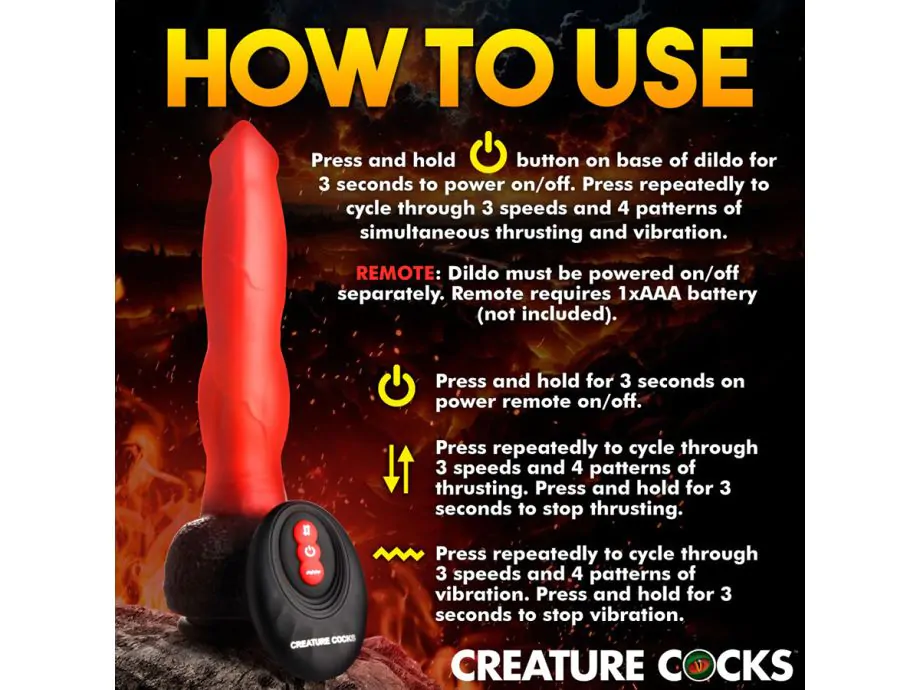 Ramming Hound Dildo Thrust 9.3" Dao Động Fantasy